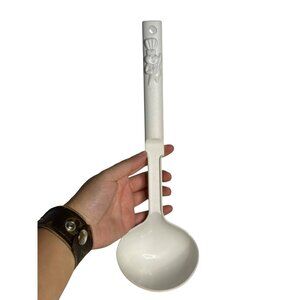 VTG 1993s Pillsbury Doughboy Plastic Ladle Spoon White Kitchen Utensil Cooking
